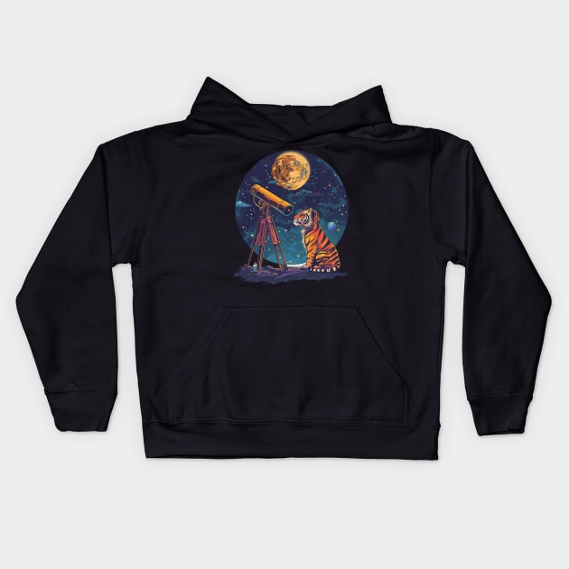 Calvin and Hobbes Dynamics Kids Hoodie by Cierra Bauch